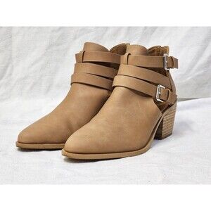 DV Dolce Vita Ombree Buckle Booties Women's Size 10 Faux Leather